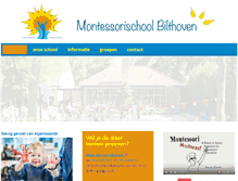 Tablet Screenshot of montessoribilthoven.nl